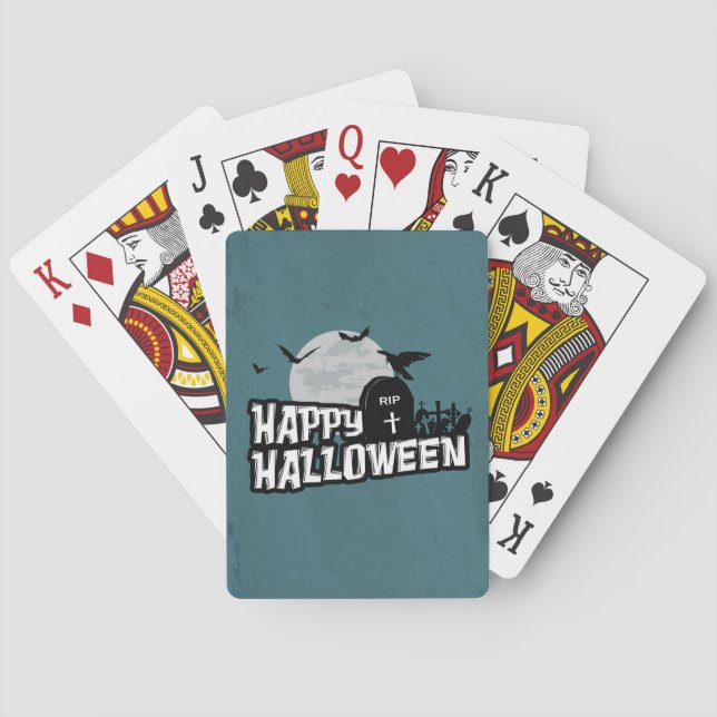 Happy halloween spelkort (Baksidan)