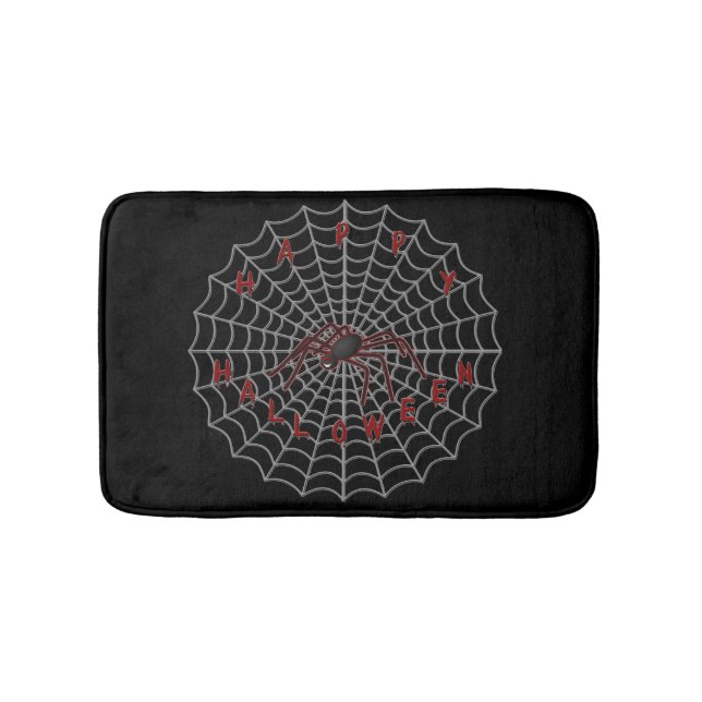 Happy halloween Spider Bath Mat Badrumsmatta (Framsidan)