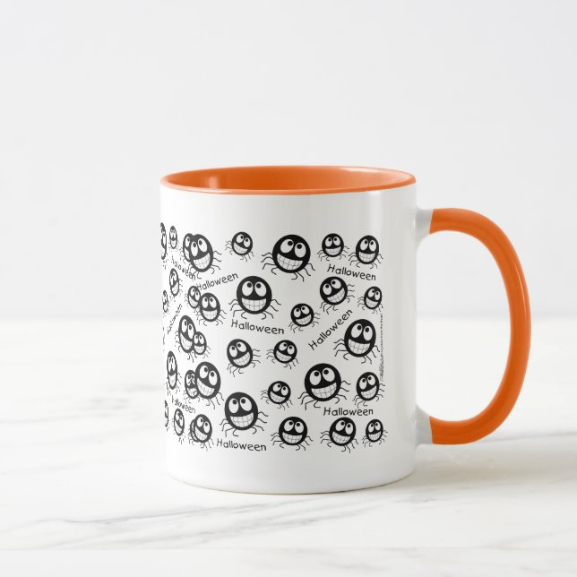 Happy halloween Spider Collage Mugg (Höger)