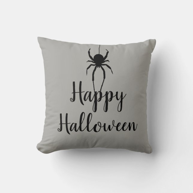Happy halloween Spider Dekorativ kudde (Framsida)