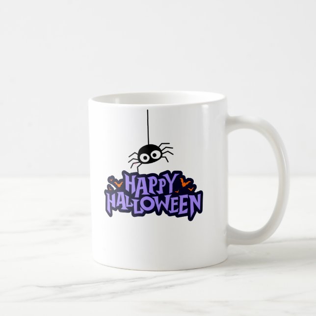 Happy halloween Spider Kaffemugg (Höger)