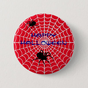 Happy halloween Spider Pin Button Knapp