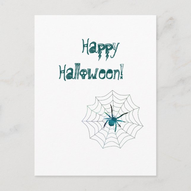 happy halloween Spider! Vykort (Framsida)