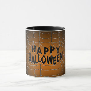 Happy halloween Spindelnät Mugg