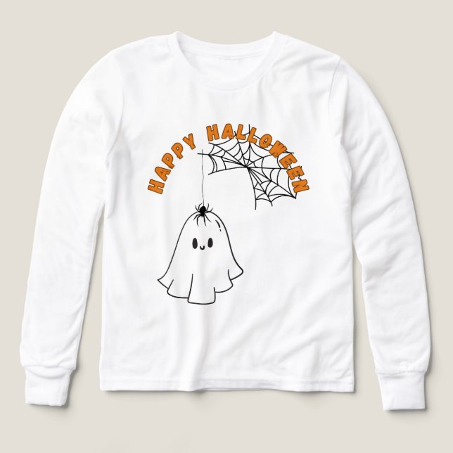 Happy halloween, spindelnät och mer t shirt (Design framsida)