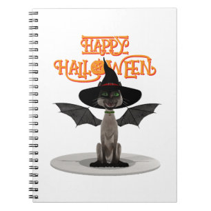 Happy halloween. Spiral-foto-anteckningsbok Anteckningsbok