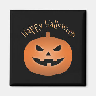 Happy halloween spökad jack o lanternpumpa magnet