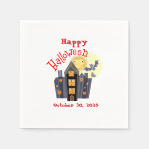 Happy halloween Spook House med flera Pappersservett