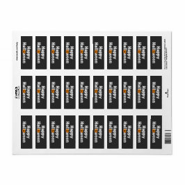 Happy halloween-spooktaculär pumpa Jack-lantern Returadress Etikett