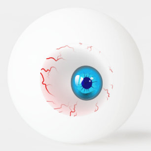 happy halloween! Spooky Blue Eyeball Pingisboll
