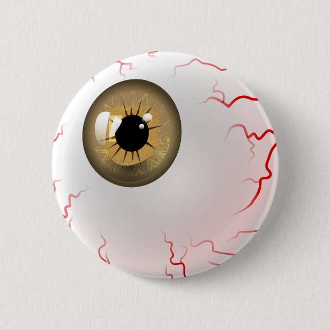 Happy halloween! Spooky Brown Eyeball Knapp (Framsida)