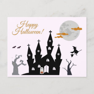 Happy halloween Spooky Castle Vykort
