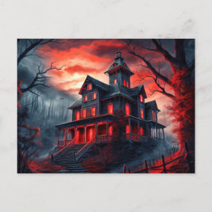 Happy halloween Spooky Dwelling Vykort