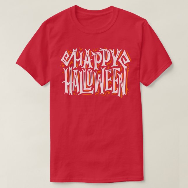 Happy halloween Spooky Fladdermus Ghost Black Cat  T Shirt (Design framsida)