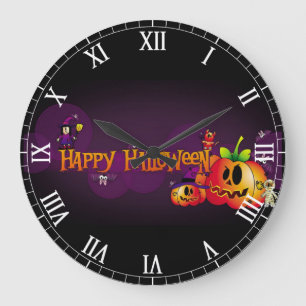 Happy halloween Spooky Friends Stor Klocka