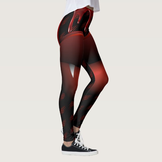 Happy halloween Spooky Kiss Leggings (Höger)