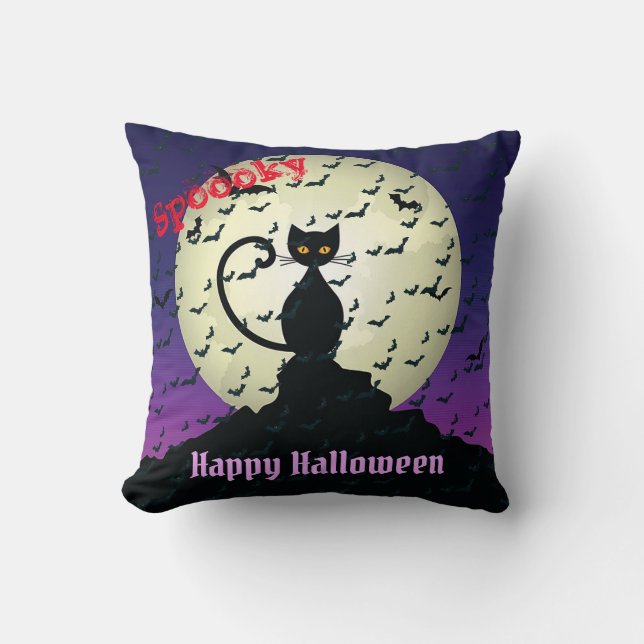 Happy halloween Spooky Kudde (Framsida)