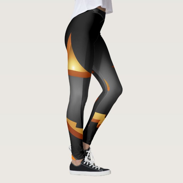 Happy halloween Spooky Pumpkin Leggings (Höger)
