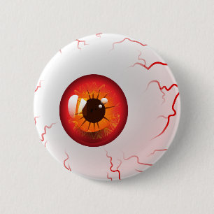 Happy halloween! Spooky Red Eyeball Knapp