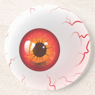 Happy halloween! Spooky Red Eyeball Underlägg