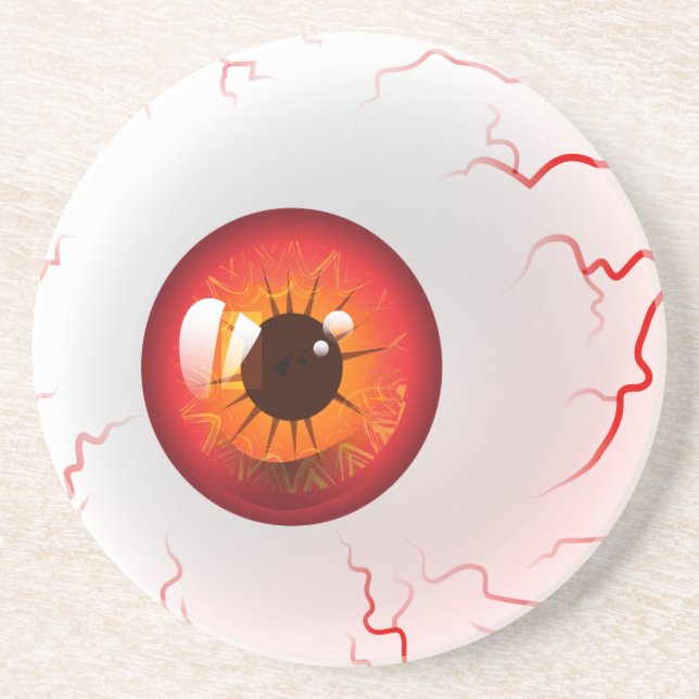 Happy halloween! Spooky Red Eyeball Underlägg (Framsidan)