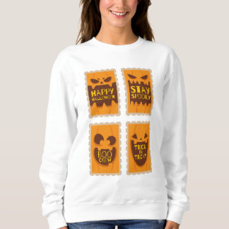 Happy halloween Spooky Retro Pumpkin Boo Crew T Shirt