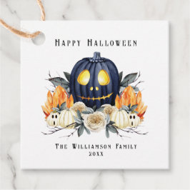 Happy halloween Spooky Samhain Pumpkins Crystals Gåvor Etiketter