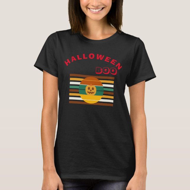 Happy halloween Spooky T Shirt (Framsida)