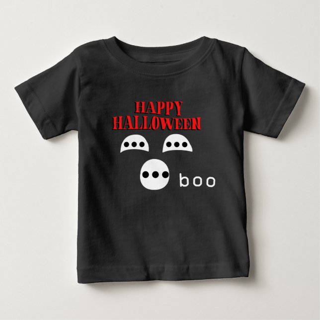 Happy halloween Spooky T Shirt (Framsida)