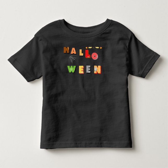Happy halloween Spooky T Shirt (Framsida)