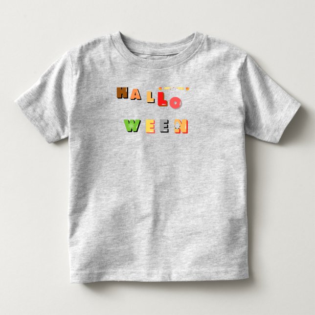 Happy Halloween Spooky T Shirt (Framsida)