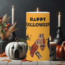 Happy halloween Spooky Uggla Black Cat Raven Decor