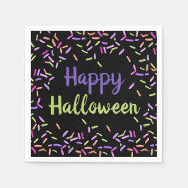 Happy halloween Sprinkles Anpassningsbar Papper Pappersservett
