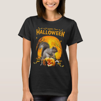 Happy halloween Squirrel Pumpkin Costumes T Shirt