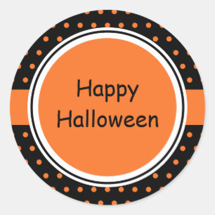 Happy halloween Stickers Runt Klistermärke