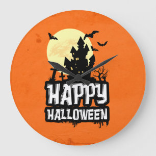 Happy halloween stor klocka