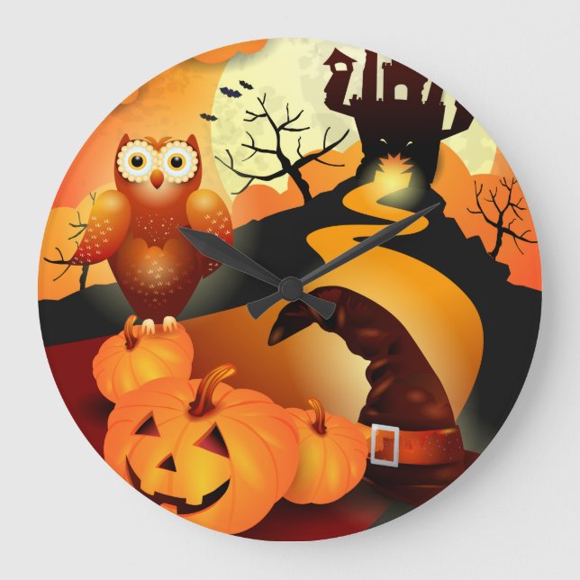 happy halloween! stor klocka (Framsida)