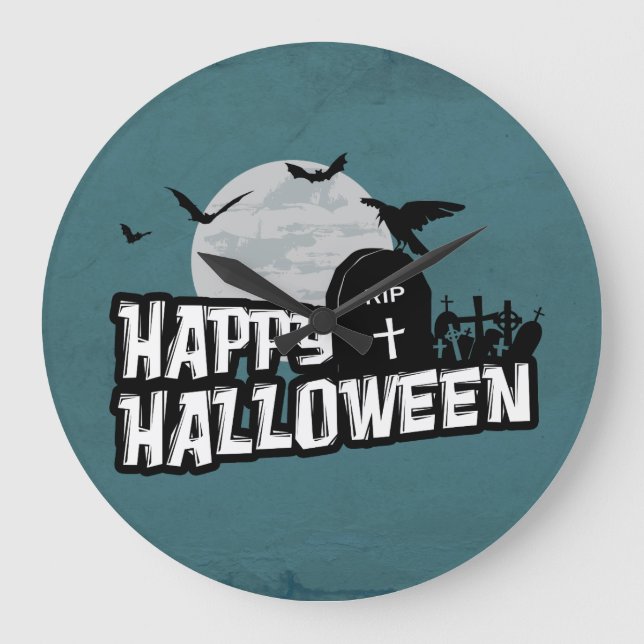 Happy halloween stor klocka (Framsida)