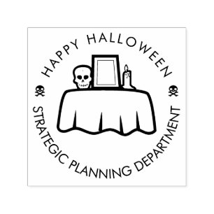 Happy halloween strategiska planering lustigt självfärgande stämpel