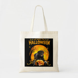 Happy halloween Svart lab Hund Pumpkin Costumes Th Tygkasse