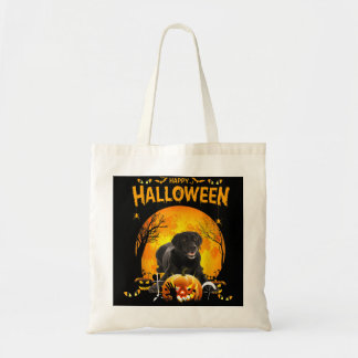 Happy halloween Svart lab Hund Pumpkin Costumes Th Tygkasse