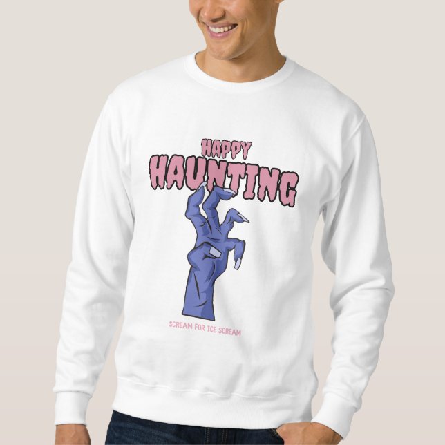 Happy halloween Sweatshirt Sweater (Framsida)