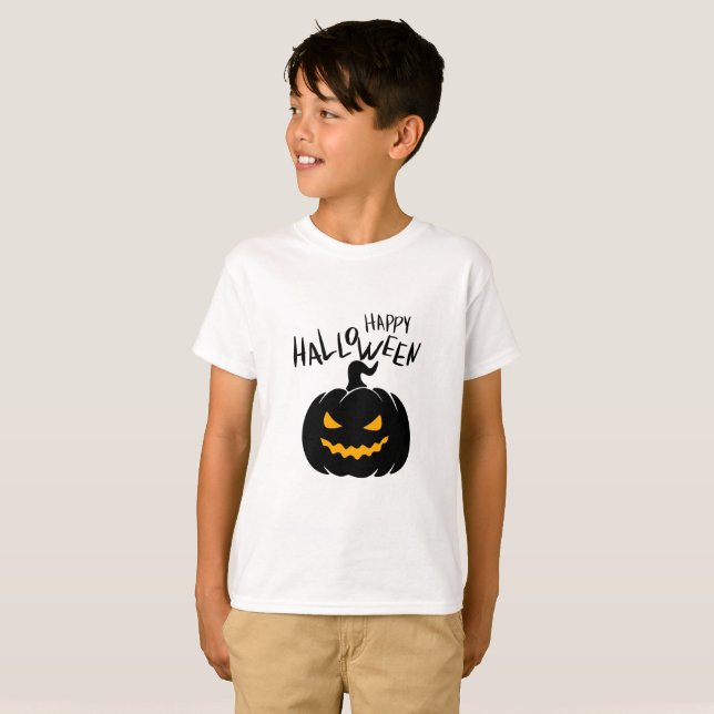 Happy Halloween T Shirt (Hel framsida)