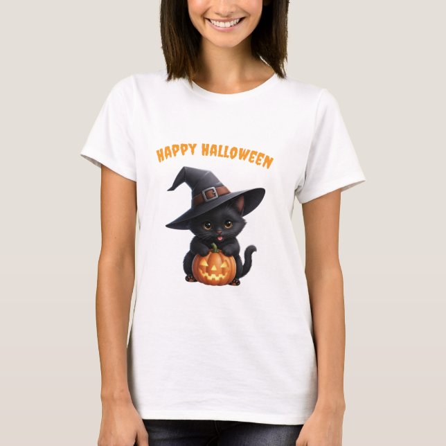 Happy Halloween T Shirt (Framsida)