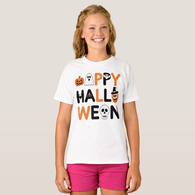 Happy halloween  t shirt (Hel framsida)
