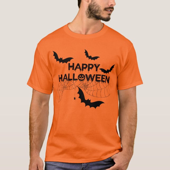 happy halloween t shirt (Framsida)