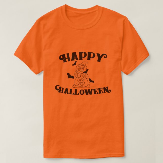 Happy halloween t shirt (Design framsida)