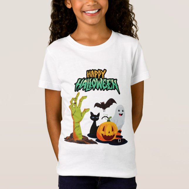 happy halloween T-shirt (Framsida)