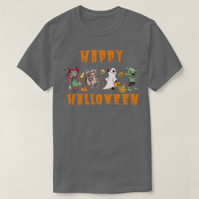 Happy halloween t shirt (Design framsida)