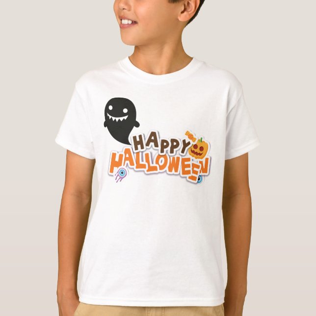 happy halloween t shirt (Framsida)